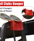 Wall Mount Golf Bag Organizer For Garage Fits Two Bags With Secure Straps Extra Large Golf Storage Rack With Four Club Hooks