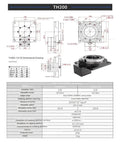 Precision Hollow Rotary Actuator With Slick 360 Degree Spin And Rock Solid Ten To One Gear Ratio Built For Heavy Factory Floors That Just Crush It All Day Long Without Breaking A Sweat dimensional drawing and specifications