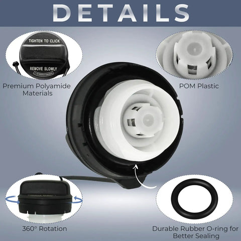 Honda Gas Cap Replacement Direct Fit Fuel Cap For Honda Accord Civic CR V Pilot details with materials and design overview