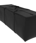 Outdoor Rectangular Cushion Storage Bag With Zippered Closure And Handles For Cushions Up To 50 By 13 By 20 Inches Keeps Cushions Safe From Sun And Rain Weatherproof Polyester With Waterproof Backing Scratch And Water Resistant Black