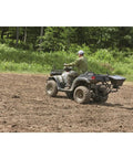 UTV And ATV Receiver Mount Broadcast Spreader Seeder For Easy Lawn And Garden Seeding 80 Pound Capacity 12 Volt Power