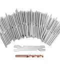 Three Sixteenth Inch Stainless Steel Swage Lag Screws for Wood Posts Right and Left Hand Threads Beefy Cable Railing Kit