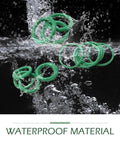 Real Premium Hella Tough Car AC Gasket Kit With 270 Heavy Duty Rubber O Rings and Metric SAE Washer Sets, waterproof green rubber o rings in water.