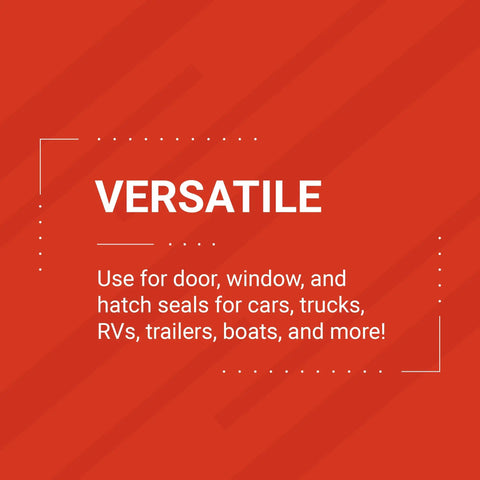 Versatile use for Coextruded Wiper Flap Trim Seal For Cars And Trucks EPDM Rubber Weather Stripping Edge Trim, RVs, boats.