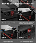 How to connect Rugged 12 Volt Power Supply Converting 110 Down To 12 At 50 Amps with clear wire connection steps.