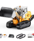 Grown Up Metal Mini Remote Control Loader With Lever Driven Digging System 1 to 1 Scale Full Channel Drive RC Digger shown with accessories