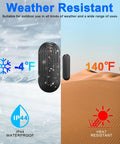 Wireless Door Chime for Home and Office, Easy Plug In Receiver, No Wiring, Door Window Sensor, 500 Ft Range, 55 Chimes, 5 Volume Levels, Adjustable Number Display, Simple Setup, Real Time Alerts, weather resistant sensor