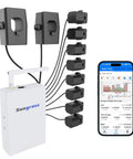 AI Powered Smart Energy Monitor Home Circuit Tracker Real Time Electric Usage Meter with cloud backup and app interface.
