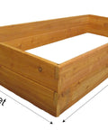 Premium Cedar Raised Garden Bed 3 Ft By 6 Ft By 11 In Tool Free Assembly Rot Resistant Western Red Cedar Made From North American Wood Handcrafted In Maine No Chemicals Or Stains