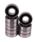 10 Pcs 6200-2RS Deep Groove Ball Bearings With Dual Rubber Seals 10X30X9mm Pre Lubricated High Speed Low Noise Long Lasting Stable Performance For DIYers Gearheads RC Cars Robotics And Machinery