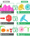 Comparison of Flower Garden Building Toy Set for Toddlers and Preschoolers vs others. Shows safe, smooth, non-toxic materials.