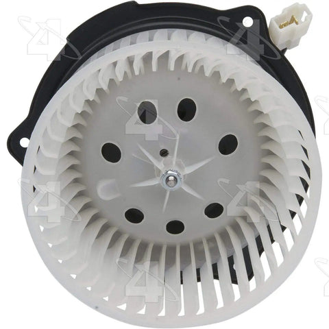 Top Shelf AC Blower Motor With Fan Wheel Plug And Play Auto Heating And Cooling System Replacement Heavy Duty Oem Fit Oe Spec Cabin Ventilator Assembly, white fan wheel design.