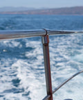 1 Inch Stainless Steel Boat Railing Tee Fitting, 90 Degree Tube Connector For Heavy Duty Marine Handrails on yacht deck