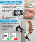 Deadbolt Smart Bluetooth Door Lock With Keyless Entry And Keypad, App Control, IC Card And Mechanical Key Backup in use example