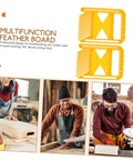 Superior Build Woodworking Featherboard For Circular Saw And Table Saw Safety Fixture With Dead Simple Setup and Hella Secure Workholding For Pro Results, yellow featherboard design.