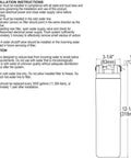 Diagram of WaterSentry Plus Replacement Filter 2 Pack For Bottle Fillers Quick Disconnect Quarter Turn Install Auto Inlet Shutoff