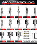 Front view of REKCKRUL 21-piece TCT carbide hole saw kit for metal, 1/2"–2-1/8", with pilots and hex wrenches.
