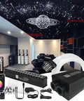 Meteor Twinkle 12W Dual Port Starlight Headliner Kit For Car And Home Ceiling Decoration with fiber optic cables and remote