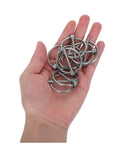 Hand holding Eight Piece Stainless Steel Lynch Pin Assortment Kit With Round Safety Catch Lock Pins For Trailer Hitches Garden Tools And Lawn Mowers Burr Free Finish And Easy Installation