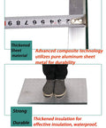 Person standing on Fireproof Insulation Panel For Kitchen Appliances And Home Use demonstrating durability and strength