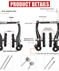 All In One Bike Brake Kit With Front And Rear Calipers Levers Cables Plus Multi Tool And Wrenches Includes Cable Ties