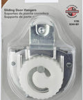 Sliding Door Hangers Set With Cam Action Dial For Fingertip Adjustment Fits 3/4 To 1-3/8 Inch Doors 7/16 Inch Offset Zinc Plated