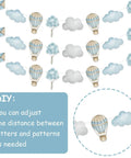 Blue Hot Air Balloon Banner Set For Baby Shower And Birthday Party Adventure Awaits Garland With Clouds And Balloons Three Piece Hanging Decor Travel Theme Party Supplies Totally Fun.