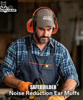 Heavy Duty Ear Protection Muffs With Up To 32dB Noise Reduction Adjustable Hearing Protection For Work Mowing Construction