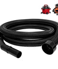 1 1/4 Inch Dust Collection Hose, 10 Foot Extension for Home and Shop Vac Systems, Replacement Vacuum Hose with 2-1/4 Inch Adapter
