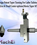 Pro Grade Taper Turning System For Lathe Tailstock With Live Center And Dead Center Options Built Tough From Premium Castings And Tool Steel Compatible With Morse Tapers MT1 To MT4 Ideal For MT2 Lathe Setups