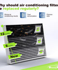 Engine And Cabin Air Filter Set For VW Atlas 2018 To 2026 2.0L 3.6L Dual Guard Replacement CF11643 And 3QF129620 2 Pack filtration stages
