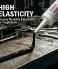Black RTV Silicone Gasket Maker High Temp Oil Resistant Heavy-Duty Sealant for Auto Engines, Oil Pans, Valve Covers