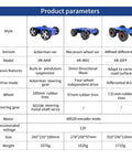 XiaoR Geek smart robot chassis, blue all-metal frame with 97mm Mecanum wheel version