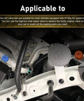 17 Piece Car AC Valve Core Kit Pro Grade With R12 To R134a Conversion, close-up of service port with multicolor caps