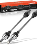 Heavy Duty Front CV Axle Shaft Assembly Set For Polaris Ranger Crew And Brutus Utv Bolt Right On Quick Swap smooth steel design