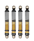Beefy Aluminum Threaded Shock Absorbers Oil Dampers 4Pcs Set For 1/12 Mini Crawler And 1/18 RC Cars TRX4M TRX4MT Gold 65mm