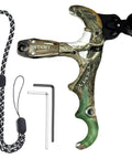 360 Degree Rotatable Thumb Release For Compound Bow Archery Trigger Release With Automatic Jaw Closure CAMO Finish