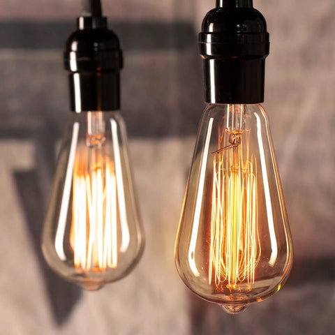 LED Edison Bulbs 60W Equivalent, E26 Base, Warm White, 6 Pack used for ceiling fans and fixtures