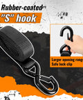 Beefy Heavy Duty Ratchet Straps 4 Pack 1.5 Inch By 8 Foot Tie Downs With Safety S Hooks And Soft Loops 5208 Pound Break Strength