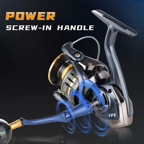 Saltwater Spinning Reel For Serious Anglers With Ultra Smooth 13 Plus 1 Bearings, Beast Carbon Drag, CNC Aluminum Spool And Handle