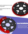 420 Chain Sprocket 42 Tooth Mini Bike Sprocket Hub Adapter Replacement For Coleman CT200U and Predator 212 engine, split design