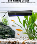 Magnetic Aquarium Glass Cleaner Dual Sided Algae Scraper With Two Blades For Easy Scrub In Glass Tanks 0.2 To 0.4 Inch Thick Slim Design For Tight Corners No Fuss Cleanup, self-floating in fish tank