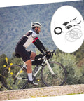 Top Shelf Mountain Bike Disc Brake Kit Featuring Robust Hydraulic Mechanical Calipers With Snappy Engagement And Rock Solid Coated Rotors For Reliable Trail Control. Cyclist on a mountain path.