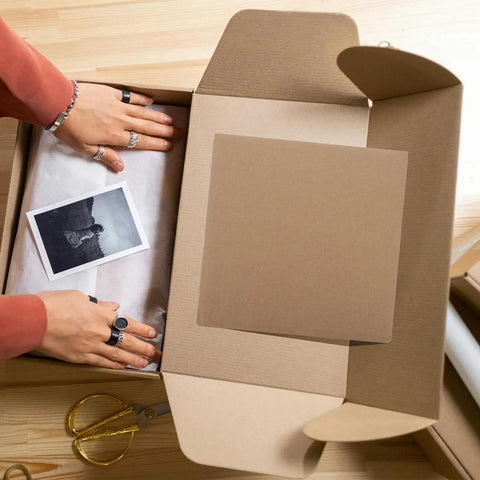 12 Pack Corrugated Cardboard Pads For Box Bottom Reinforcement And Shipping Protection Cut To Size Filler Sheets In Use
