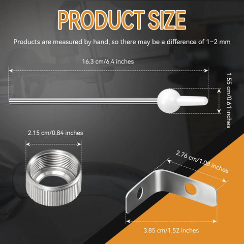 Rock Solid Stainless Steel Pivot Rod Kit And Clip Assembly 12689 Replacement Part For Moen Bathroom Sink Pop Up Drain Stopper With Smooth Lift Rod Action And Zero Fuss Diy Install