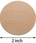 Two inch natural wood slice, unfinished round wood coin for DIY crafts, from Sixty Pack Of Two Inch Natural Wood Slices Ideal For DIY Crafts And Seasonal Decor Unfinished Round Wood Coins Zero Prep Needed Great For Painting Decaling Or Creating Custom Signs Solid Craft Staples That Knock Out Any Project Fast.