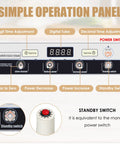 Simple operation panel of Heavy Duty Handheld Induction Sealer For Bottle Caps 20 To 100 Mm, 800W To 1200W