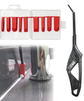 Ten Piece Caulking Tool Kit With Silicone Finishing Tools For Tight Areas Rotatable Handle And Nine Replacement Pads