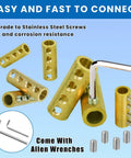15 Piece Wire Connector Nut Kit For 10-6 AWG Cables, 80A Quick Wiring Terminal And Circuit Connector Set with screws and wrenches