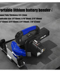 Hiedmeil Electric Copper Pipe Bender Rechargeable Tube Bending Tool for HVAC R22 with portable design and adjustable angles.